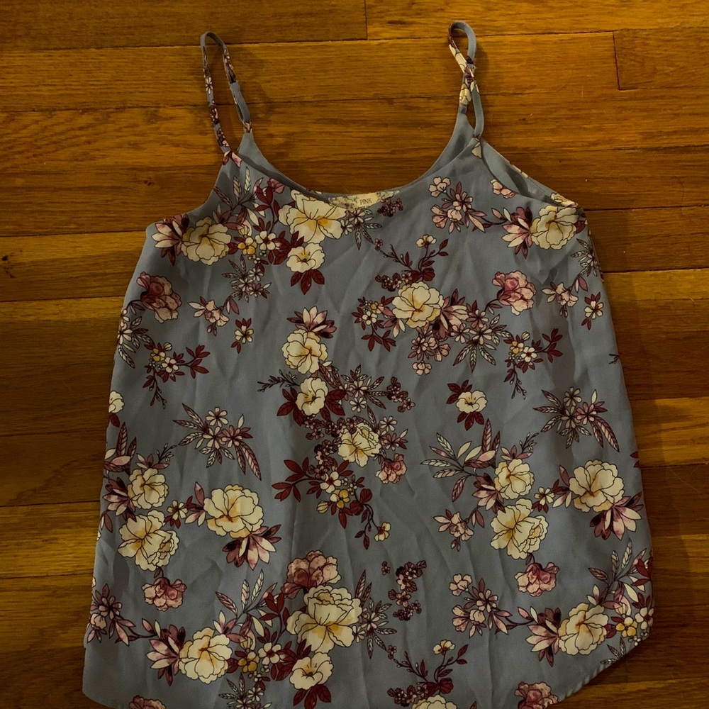 Blue Floral tank